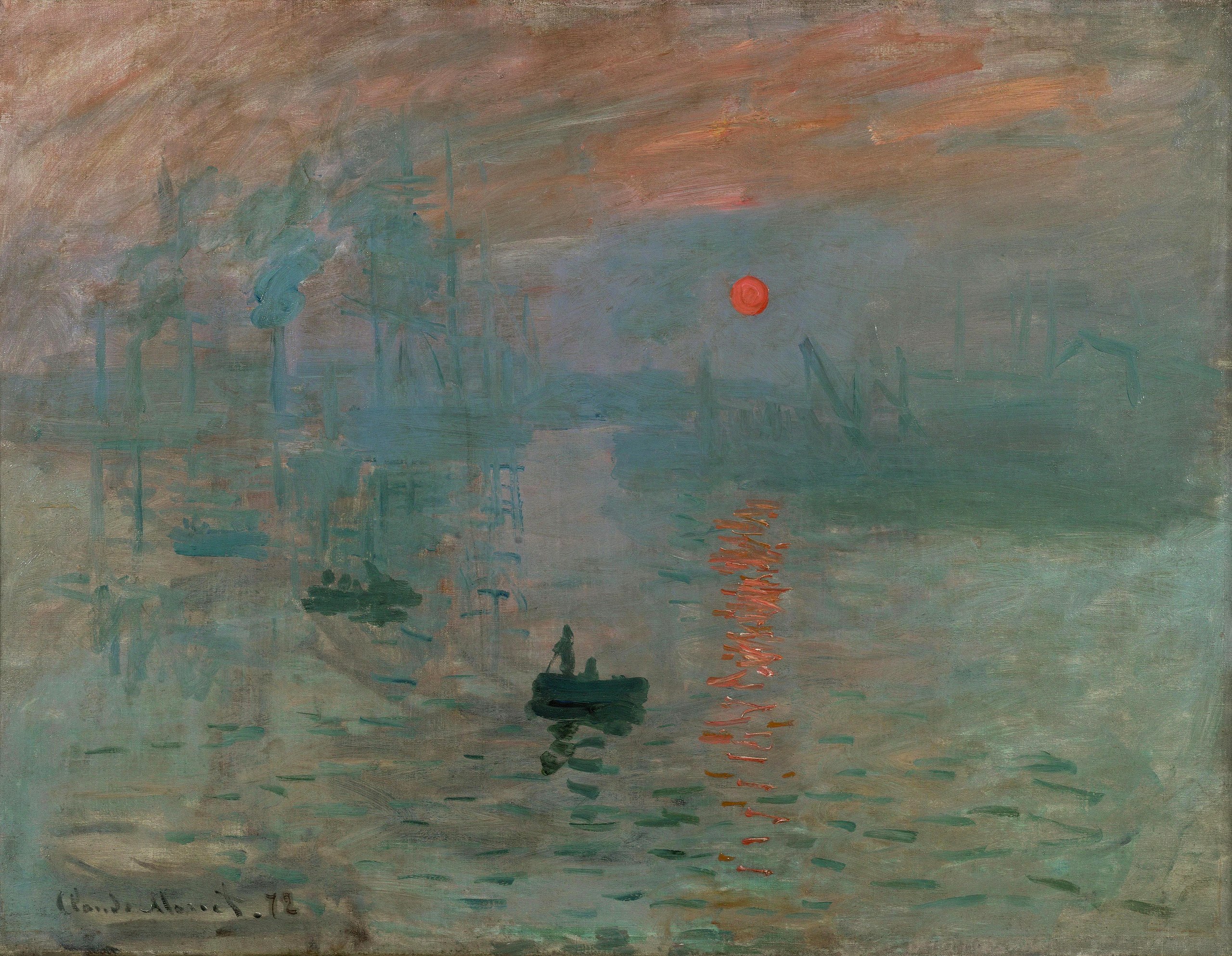 Impression, Sunrise (1872) by Claude Monet)